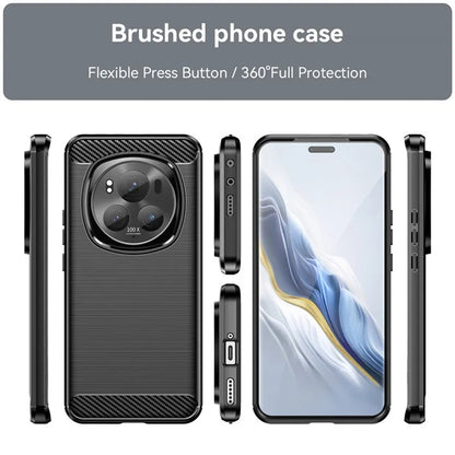 Cover til Honor Magic7 Pro, Techsuit, Carbon, Blå