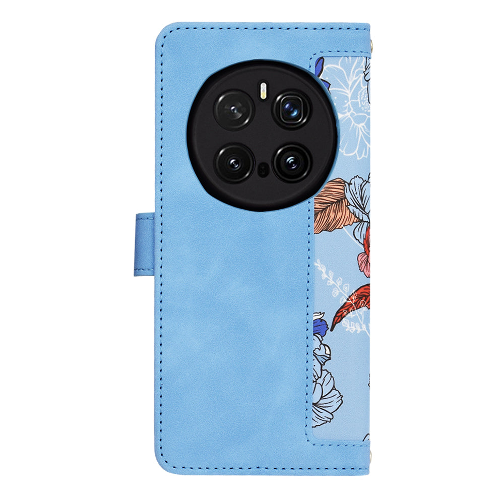 Cover til Honor Magic7 Pro, Techsuit, FlipCraft, Blå