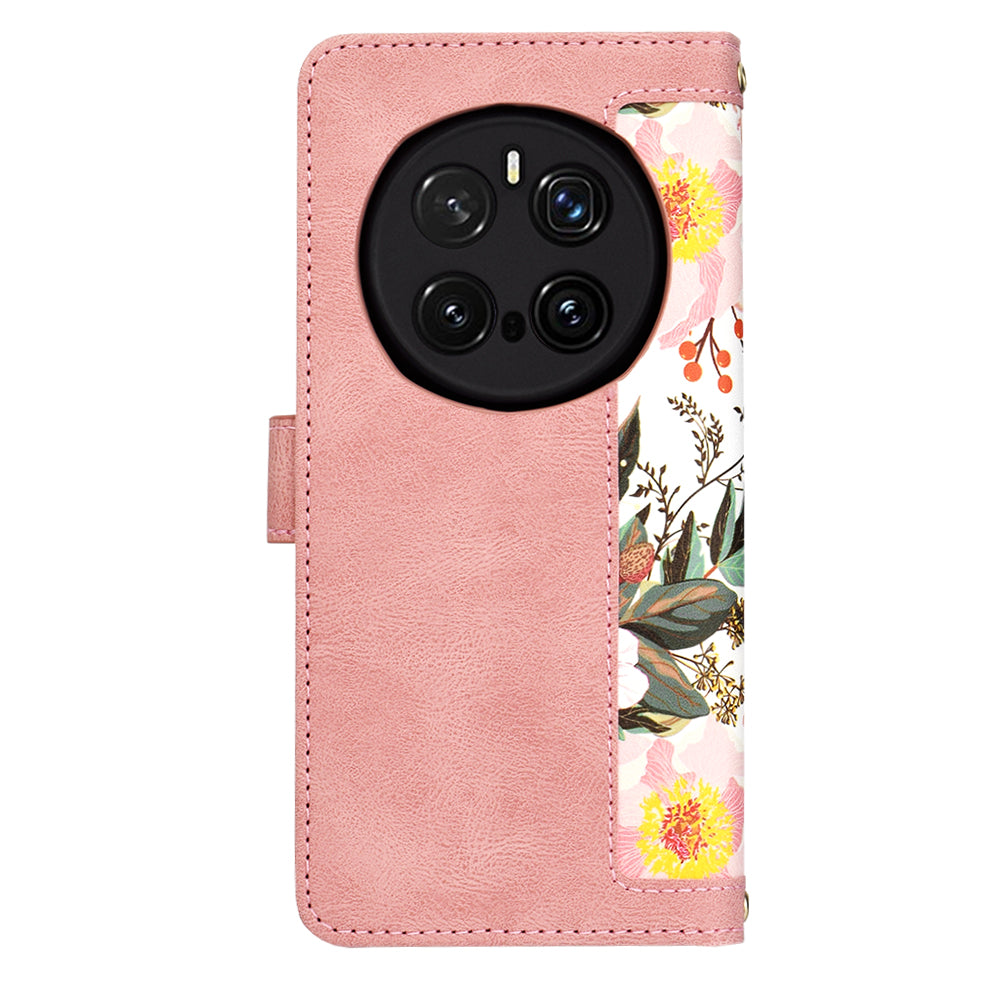 Cover til Honor Magic7 Pro, Techsuit, FlipCraft, Pink