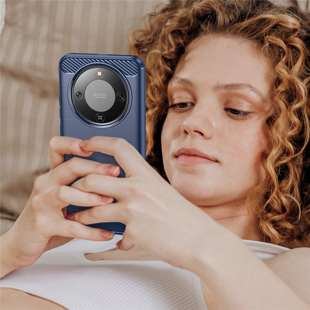 Etui til Honor Magic8 Lite, Techsuit, Carbon, Blå