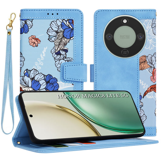 Etui til Honor Magic8 Lite, Techsuit, FlipCraft, Blå