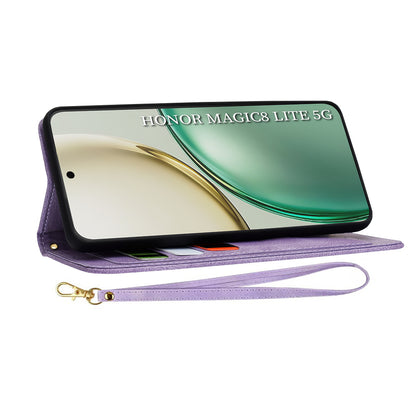 Etui til Honor Magic8 Lite, Techsuit, FlipCraft, Lilla