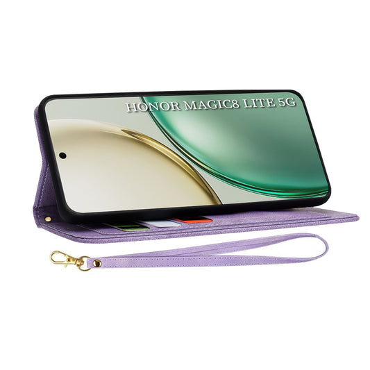 Etui til Honor Magic8 Lite, Techsuit, FlipCraft, Lilla