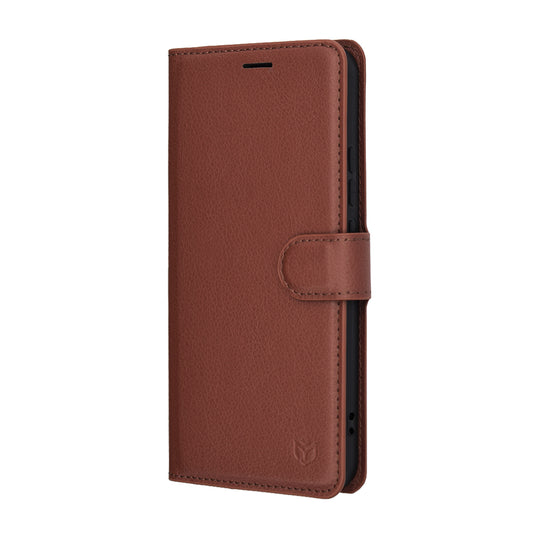 Etui til Honor Magic8 Lite, Techsuit, Leather Folio, Brun