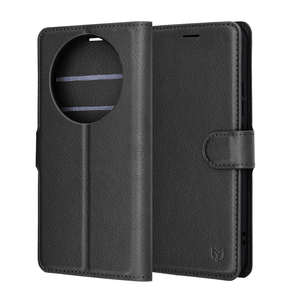 Etui til Honor Magic8 Lite, Techsuit, Leather Folio, Sort
