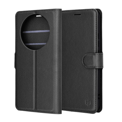 Etui til Honor Magic8 Lite, Techsuit, Leather Folio, Sort