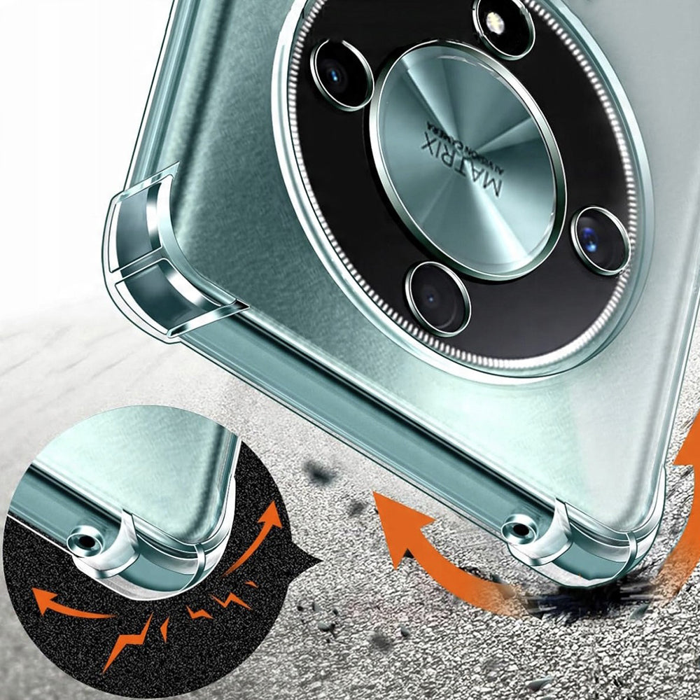 Etui til Honor Magic8 Lite, Techsuit, Shockproof Clear, Gennemsigtig