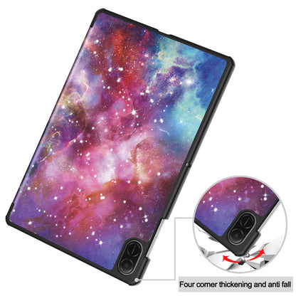 Etui til Honor Pad X8a, Techsuit, FoldPro Galaxy, Flerfarvet