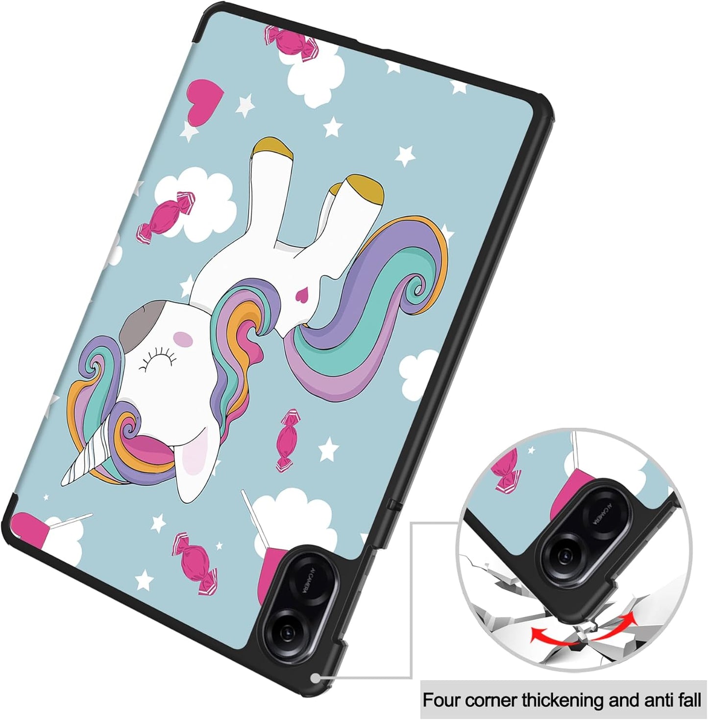 Cover til Honor Pad X8a, Techsuit, FoldPro Unicorn, Multifarvet