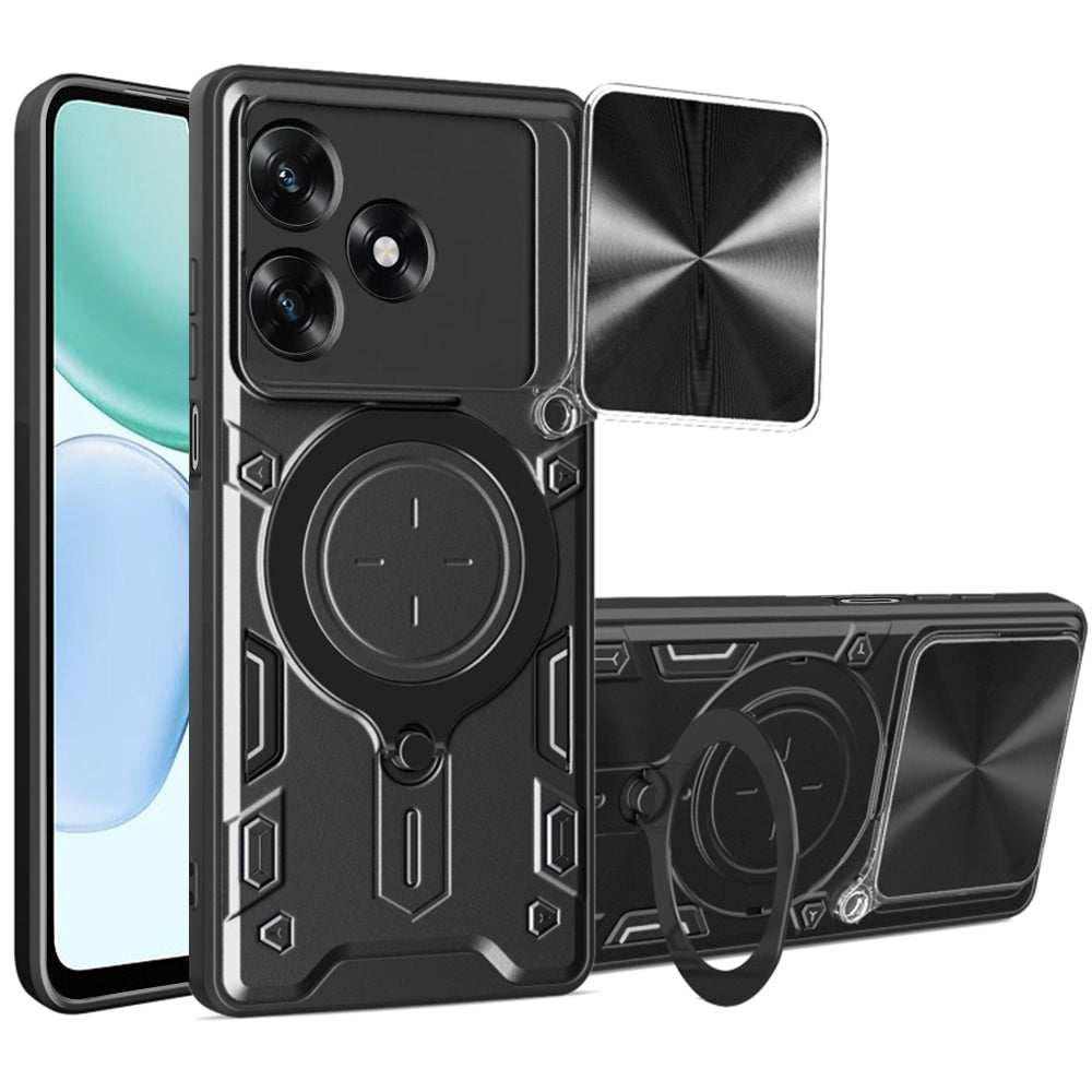 Etui til Honor X5c Plus, Techsuit, CamGuard Pro, Sort