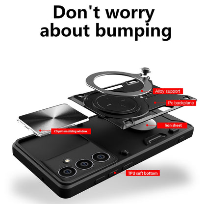 Etui til Honor X5c Plus, Techsuit, CamGuard Pro, Gylden Rosa