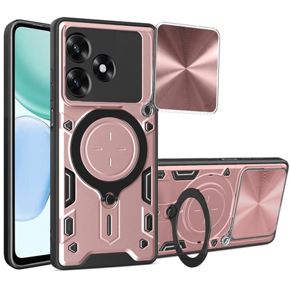 Etui til Honor X5c Plus, Techsuit, CamGuard Pro, Gylden Rosa
