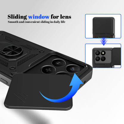 Etui til Honor X5c Plus, Techsuit, CamShield, Blå