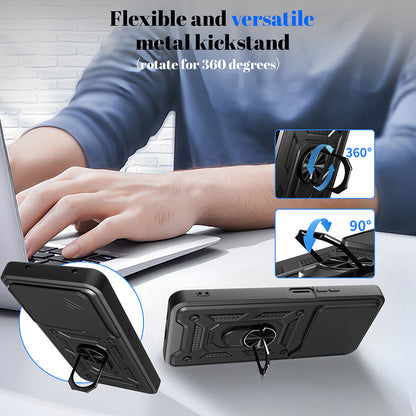 Etui til Honor X5c Plus, Techsuit, CamShield, Rosa Guld