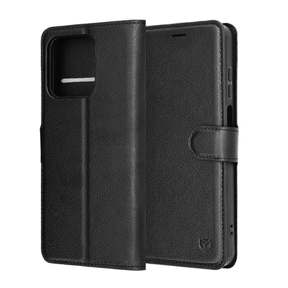 Etui til Honor X5c Plus, Techsuit, Leather Folio, Sort