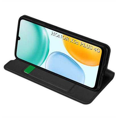 Etui til Honor X5c Plus, Techsuit, Magskin Book, Sort