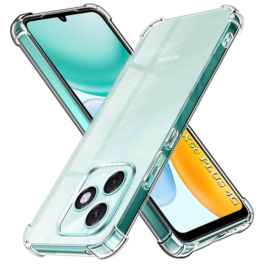 Cover til Honor X5c Plus, Techsuit, Stødabsorberende Klar, Transparent