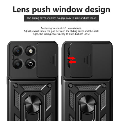 Cover til Honor X6b, Techsuit, CamShield, Sort