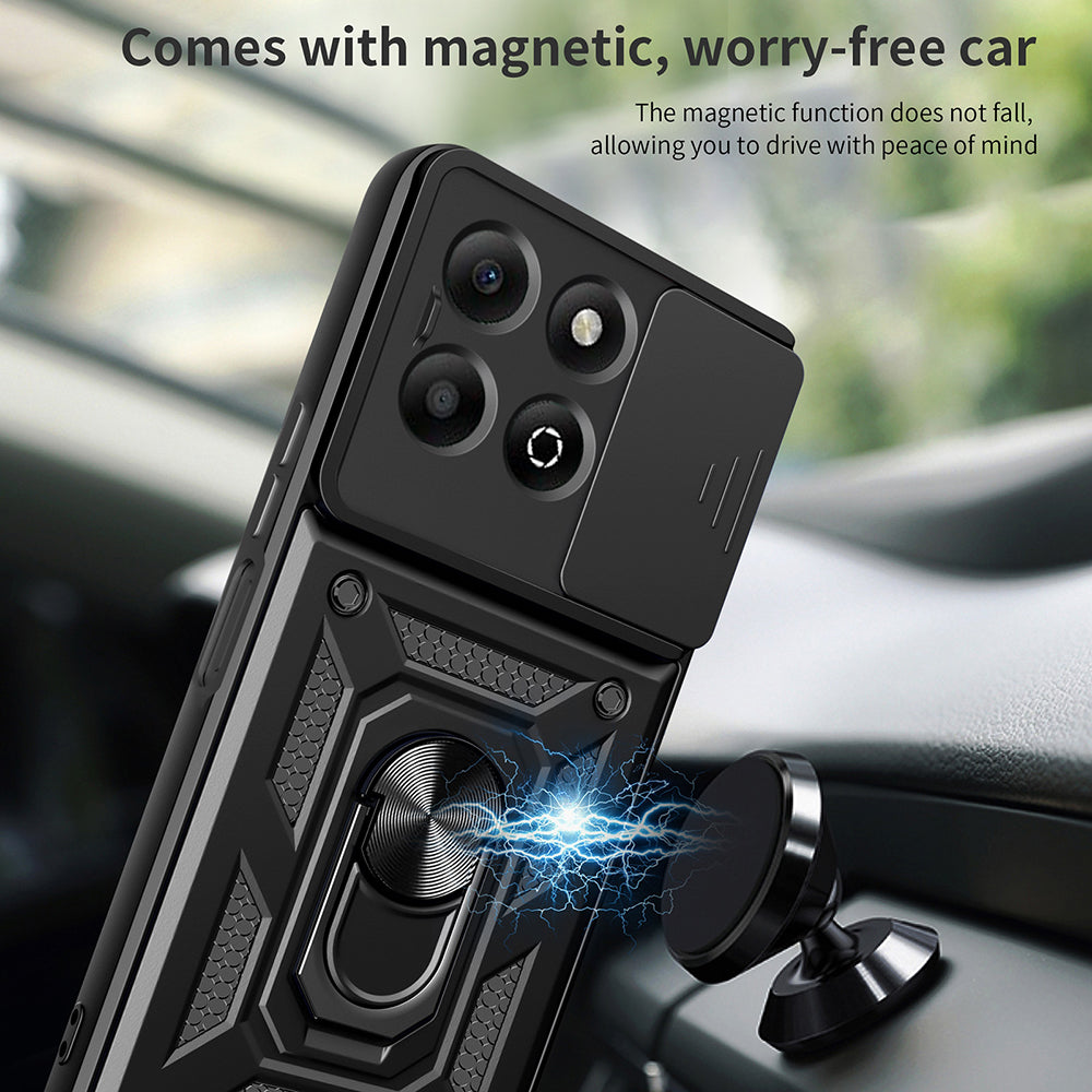 Cover til Honor X6b, Techsuit, CamShield, Sort