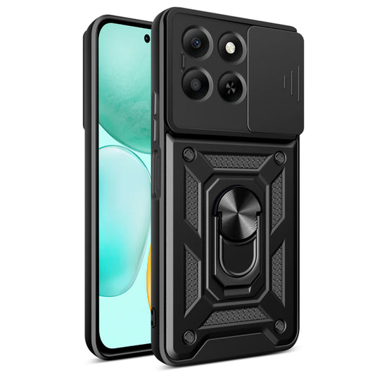 Cover til Honor X6c, Techsuit, CamShield, Sort