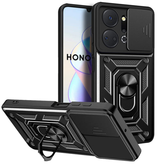 Cover til Honor X7a, Techsuit, CamShield, Sort