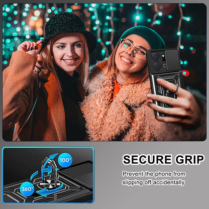 Cover til Honor X7a, Techsuit, CamShield, Sort