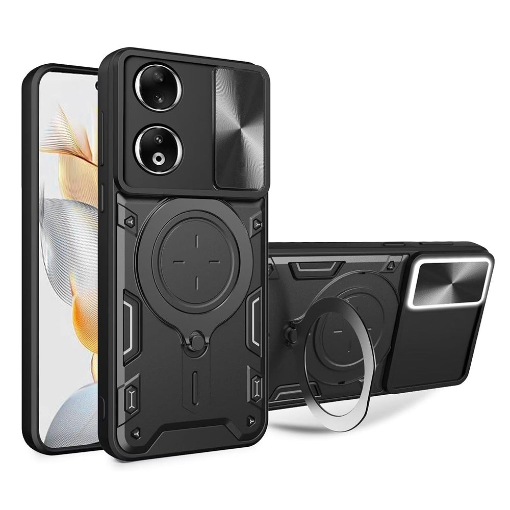Cover til Honor X7b 5G / 90 Smart / X7b 4G, Techsuit, CamGuard Pro, Sort