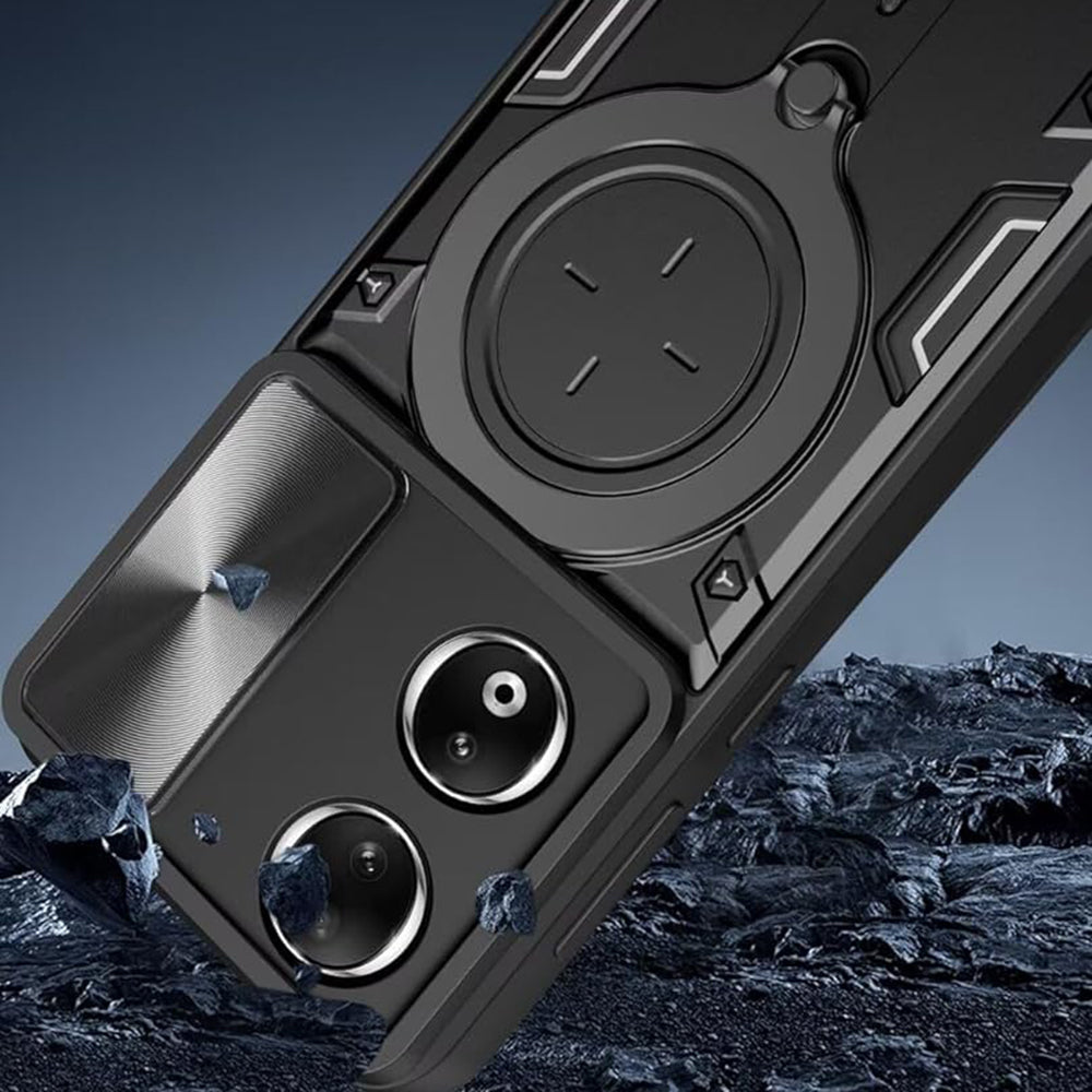 Cover til Honor X7b 5G / 90 Smart / X7b 4G, Techsuit, CamGuard Pro, Sort