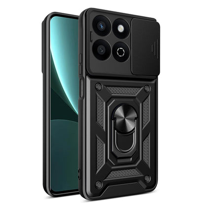 Cover til Honor X7c / 200 Smart, Techsuit, CamShield, Sort
