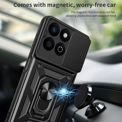 Cover til Honor X7c / 200 Smart, Techsuit, CamShield, Sort