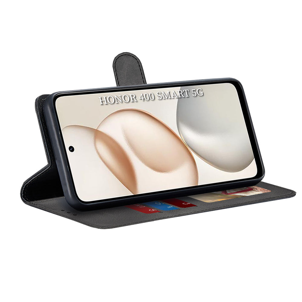 Cover til Honor 400 Smart 4G / X7d 4G, Techsuit, Diary Book, Sort