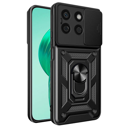Cover til Honor X8b, Techsuit, CamShield, Sort