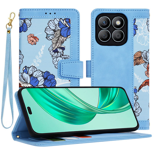 Cover til Honor X8b, Techsuit, FlipCraft, Blå