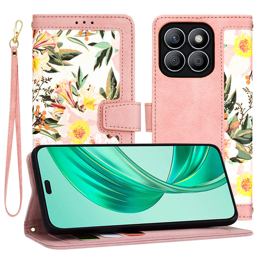 Cover til Honor X8b, Techsuit, FlipCraft, Pink
