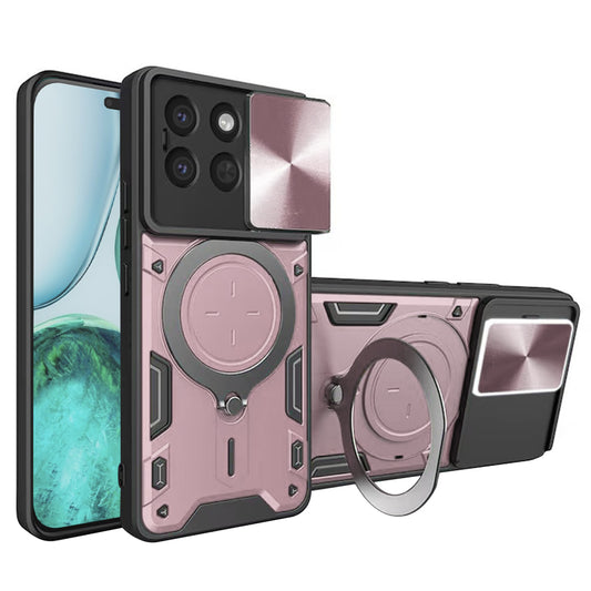 Cover til Honor X8c, Techsuit, CamGuard Pro, Lyserød Guld
