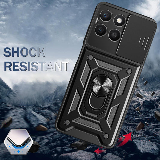 Case for Honor X8c, Techsuit, CamShield, Blue
