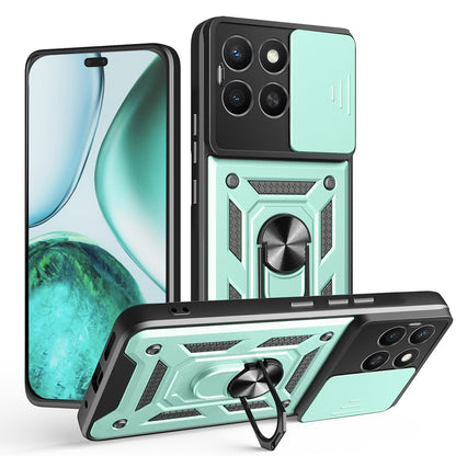 Cover til Honor X8c, Techsuit, CamShield, Grøn