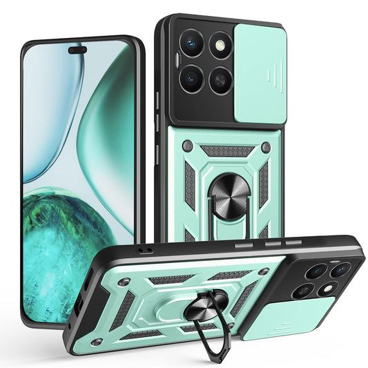Cover til Honor X8c, Techsuit, CamShield, Grøn