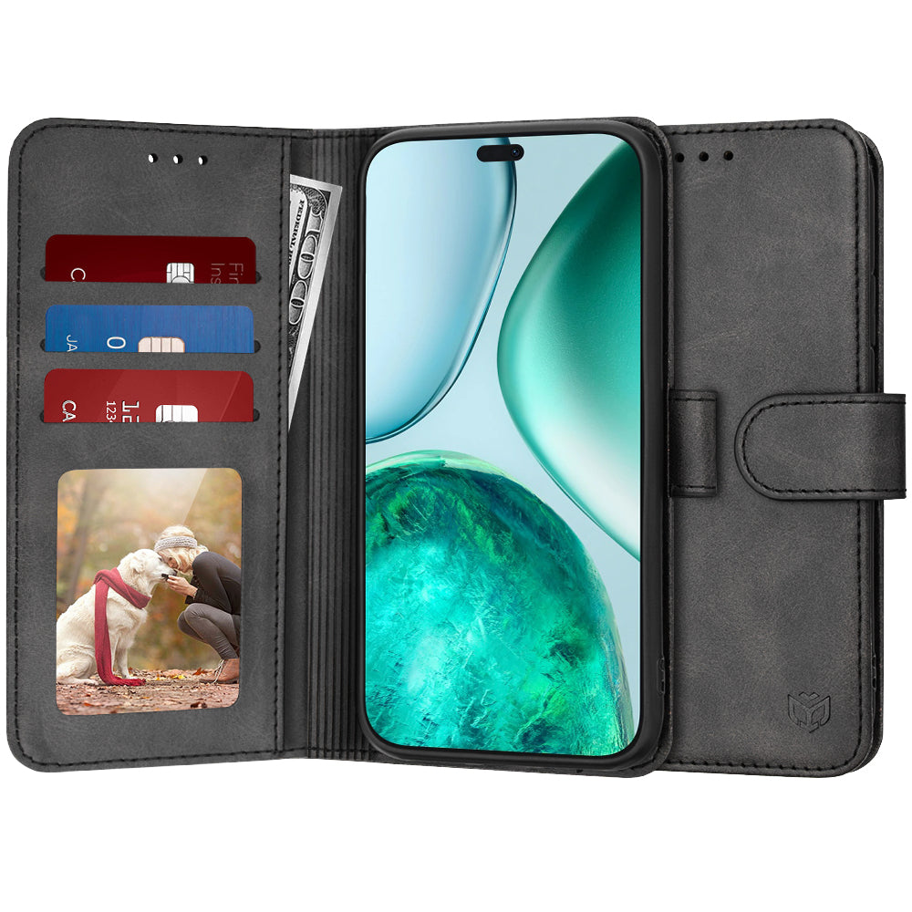 Cover til Honor X8c, Techsuit, Diary Book, Sort