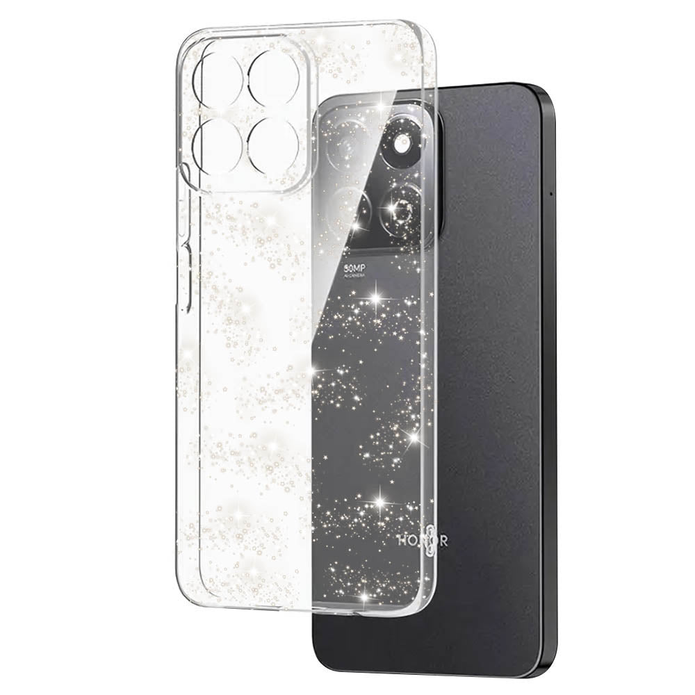 Cover til Honor X8c, Techsuit, SparkleSkin, Transparent