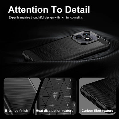 Cover til Honor X8d, Techsuit, Carbon, Sort