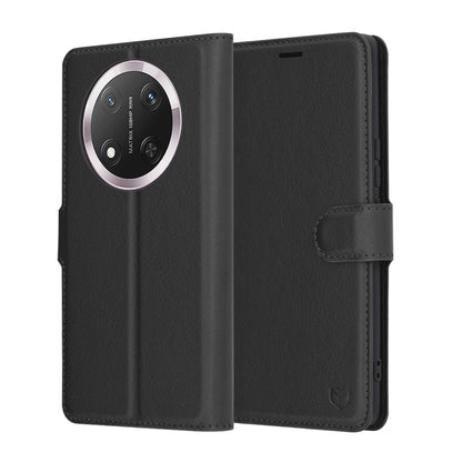 Cover til Honor X9c / Magic7 Lite, Techsuit, Leather Folio, Sort