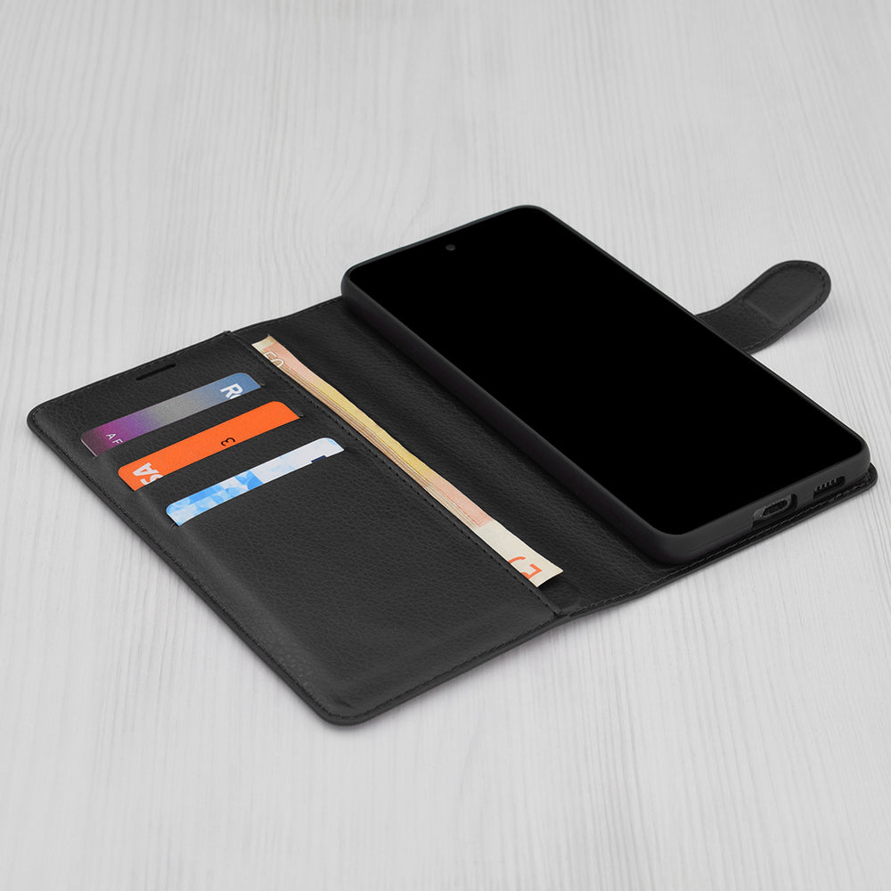 Cover til Honor X9c / Magic7 Lite, Techsuit, Leather Folio, Sort
