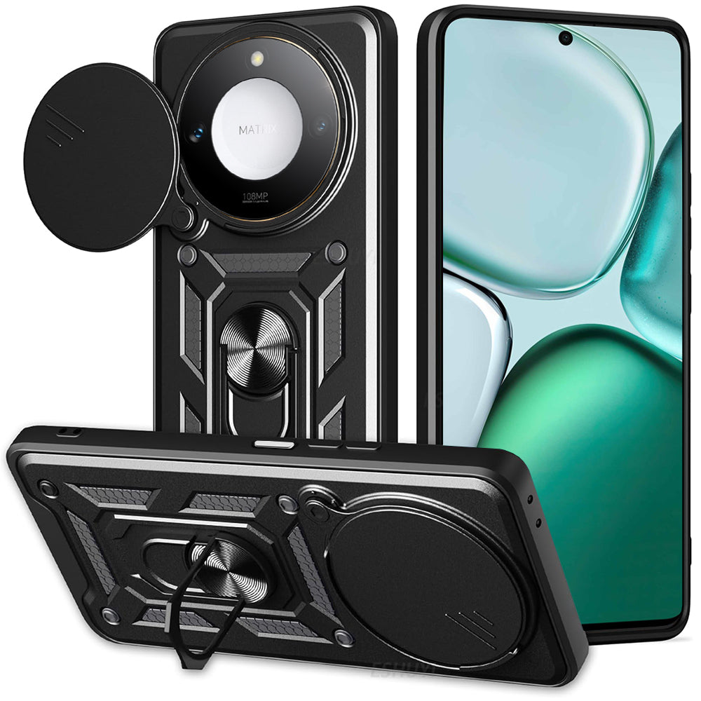 Cover til Honor X9c Smart, Techsuit, CamShield, Sort