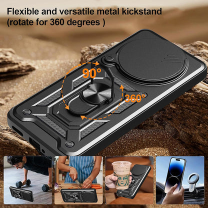 Cover til Honor X9c Smart, Techsuit, CamShield, Sort