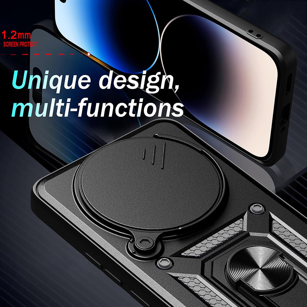 Cover til Honor X9c Smart, Techsuit, CamShield, Sort
