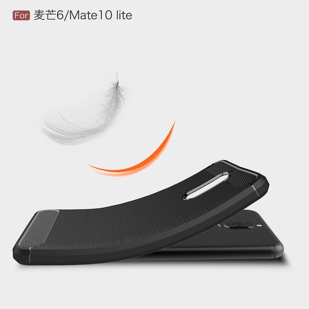 Cover til Huawei Mate 10 Lite, Techsuit, Carbon, Sort