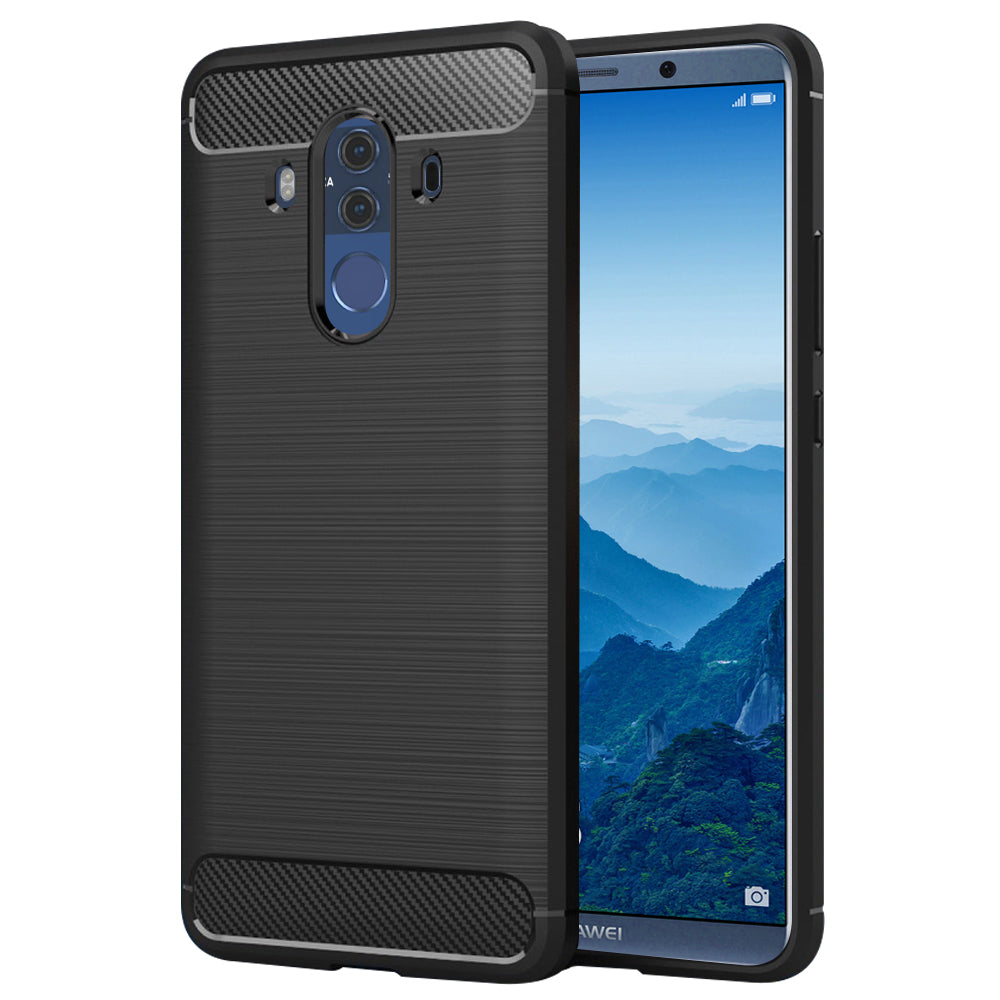 Cover til Huawei Mate 10 Pro, Techsuit, Carbon, Sort