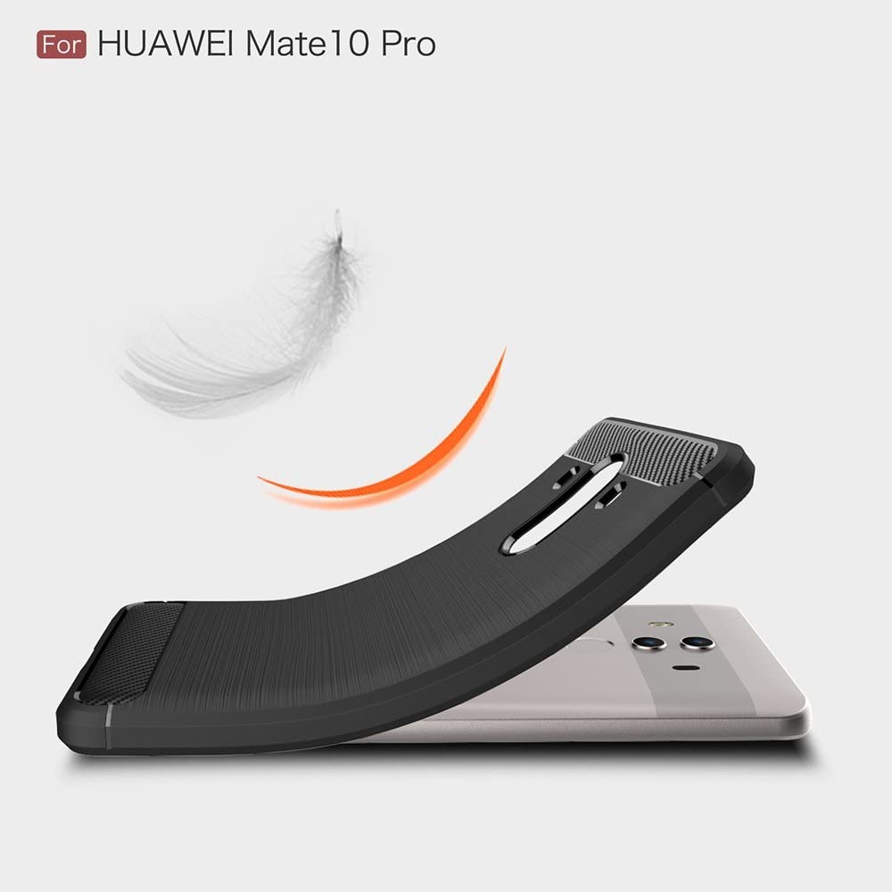 Cover til Huawei Mate 10 Pro, Techsuit, Carbon, Sort