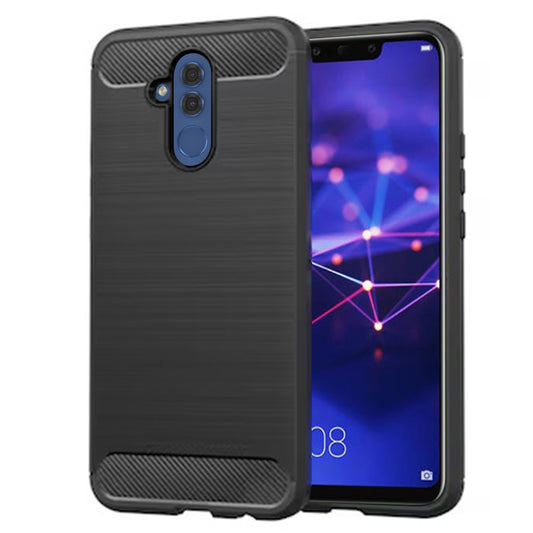 Cover til Huawei Mate 20 Lite, Techsuit, Carbon, Sort